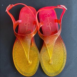 Jessica Simpson jelly ombre sandals SZ 5